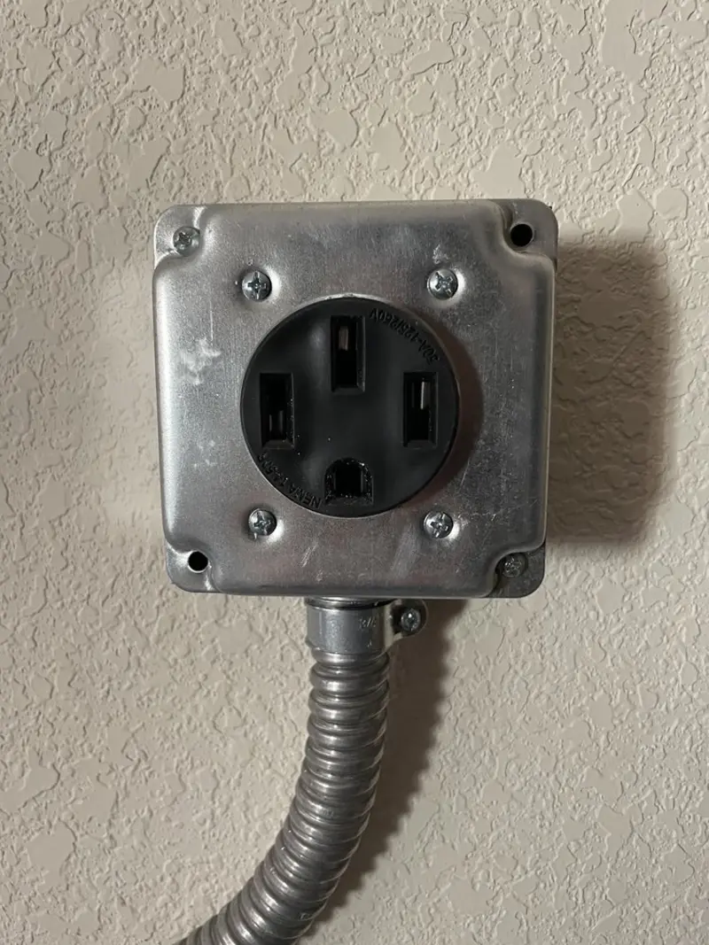 NEMA 14-50 outlet installed for Electrical Panel Upgrade in West Chicago